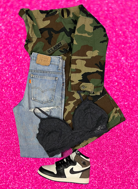 good 4 u Distressed Vintage Levi's Jeans