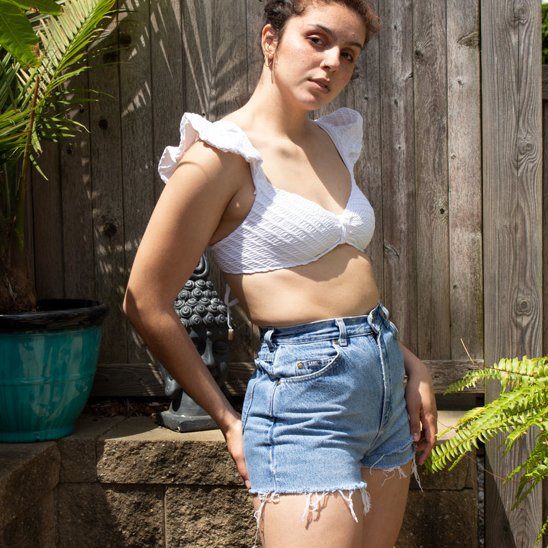 Mamacita Ruffle Bikini - White