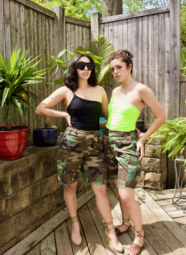 I'm a Survivor Vintage Camo Shorts