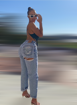 good 4 u Distressed Vintage Levi's Jeans