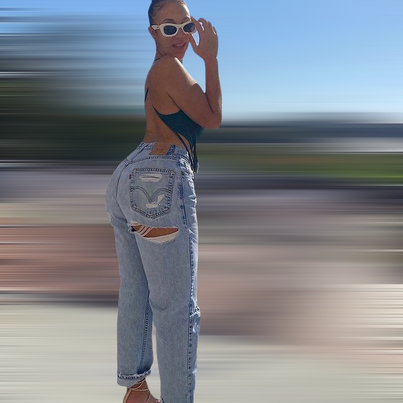 good 4 u Distressed Vintage Levi's Jeans